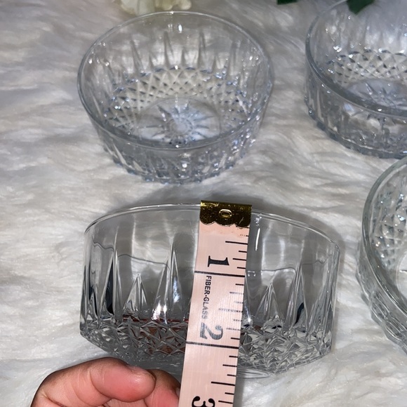 VTG Arcoroc France Clear Glass Bowl Starburst and Diamond Pattern Set if 4 - Picture 17 of 17